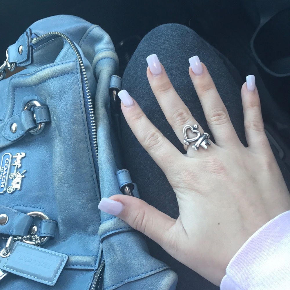 James Avery key to my heart ring
